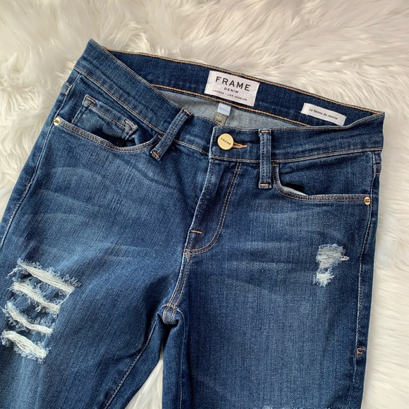 Frame Ripped Skinny Jeans - Picture 3 of 5